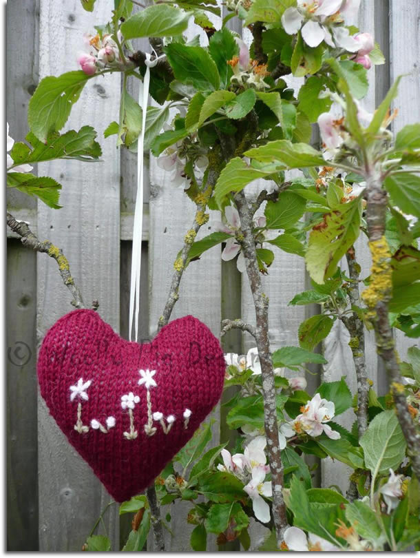 Pink Heart & Flowers